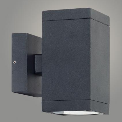 Светильник уличный настенный 19109-2W черный 2*GU10 h145, SHJ22